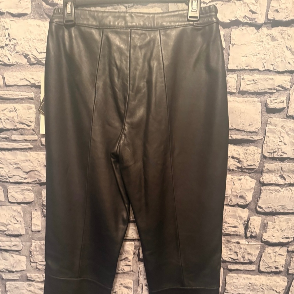 Brand New with tags. soft  leather pants - Picture 3 of 11